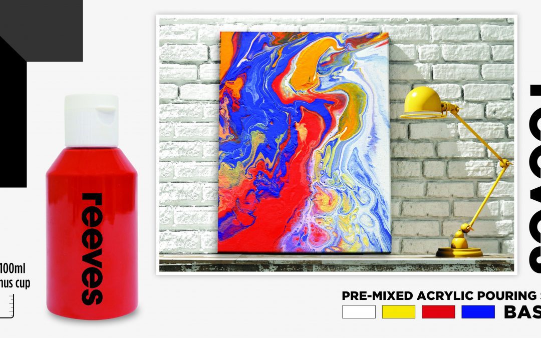 Reeves Pre-Mixed Acrylic Pour Paint Set