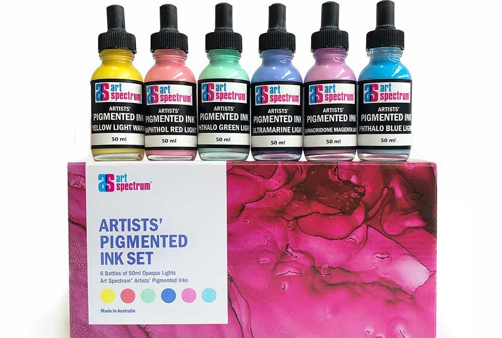 Art Spectrum Pigmented Ink Opaque Lights 6 x 50ml