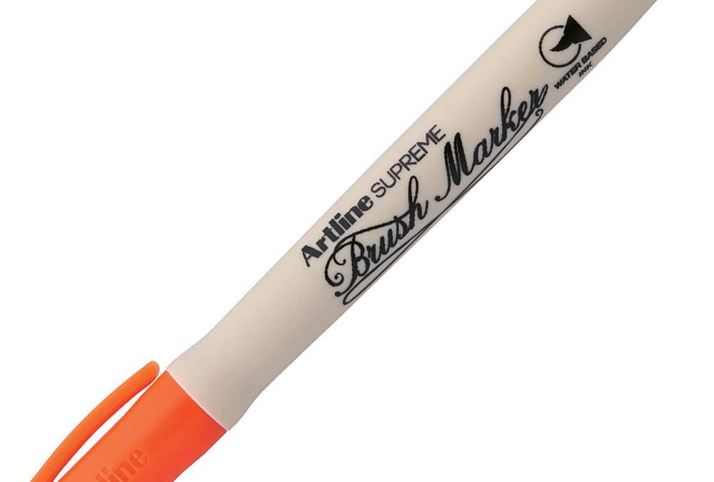Artline Supreme Brush Marker Orange