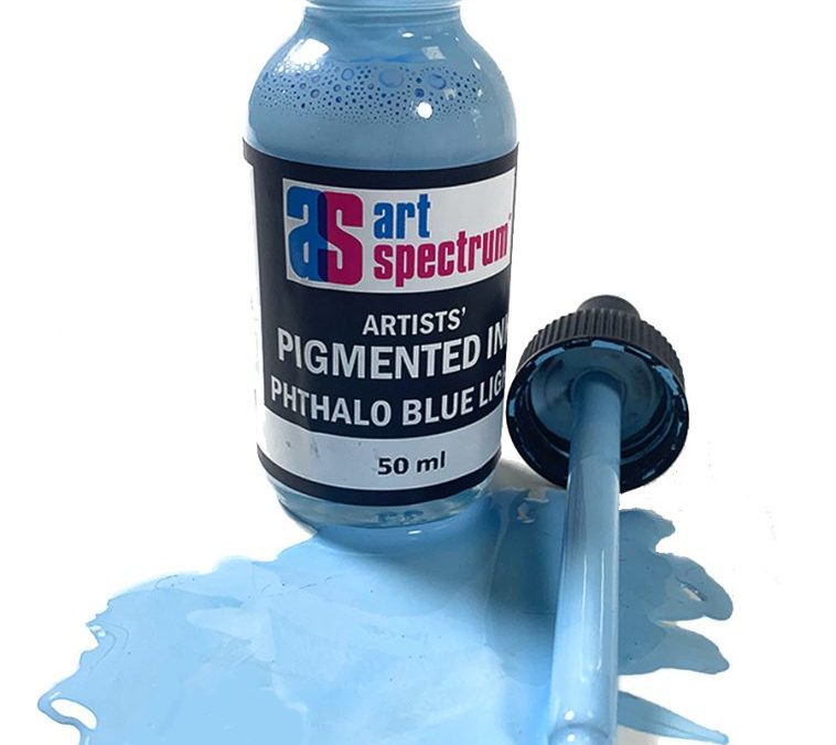 Art Spectrum Artists Pigment Ink Phthalo Blue Light